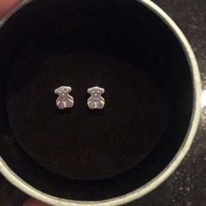 Tous 9.25 Silver Earrings Teddy Bear small